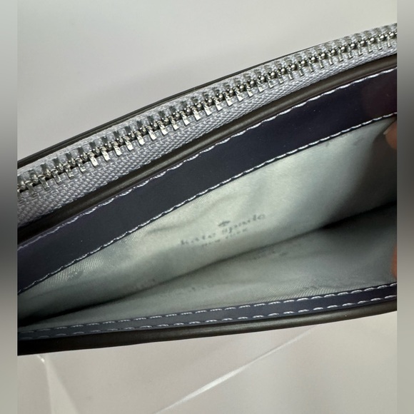 #134 Kate Spade NWT Lucy Medium L Zip Wristlet Patent Fabric Candied Flower - Picture 5 of 14